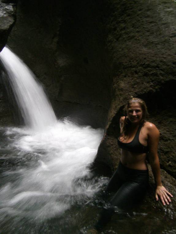A segunda cachoeira do Titou Gorge, no Trois Pitons National Park, em Dominica, no Caribe
